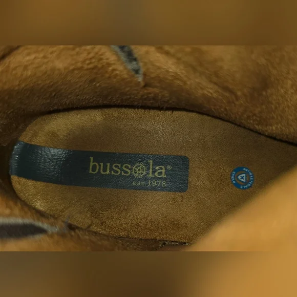 Bussola Trapani Trista Vintage Calf Leather Boots Size 39 - Picture 10 of 11